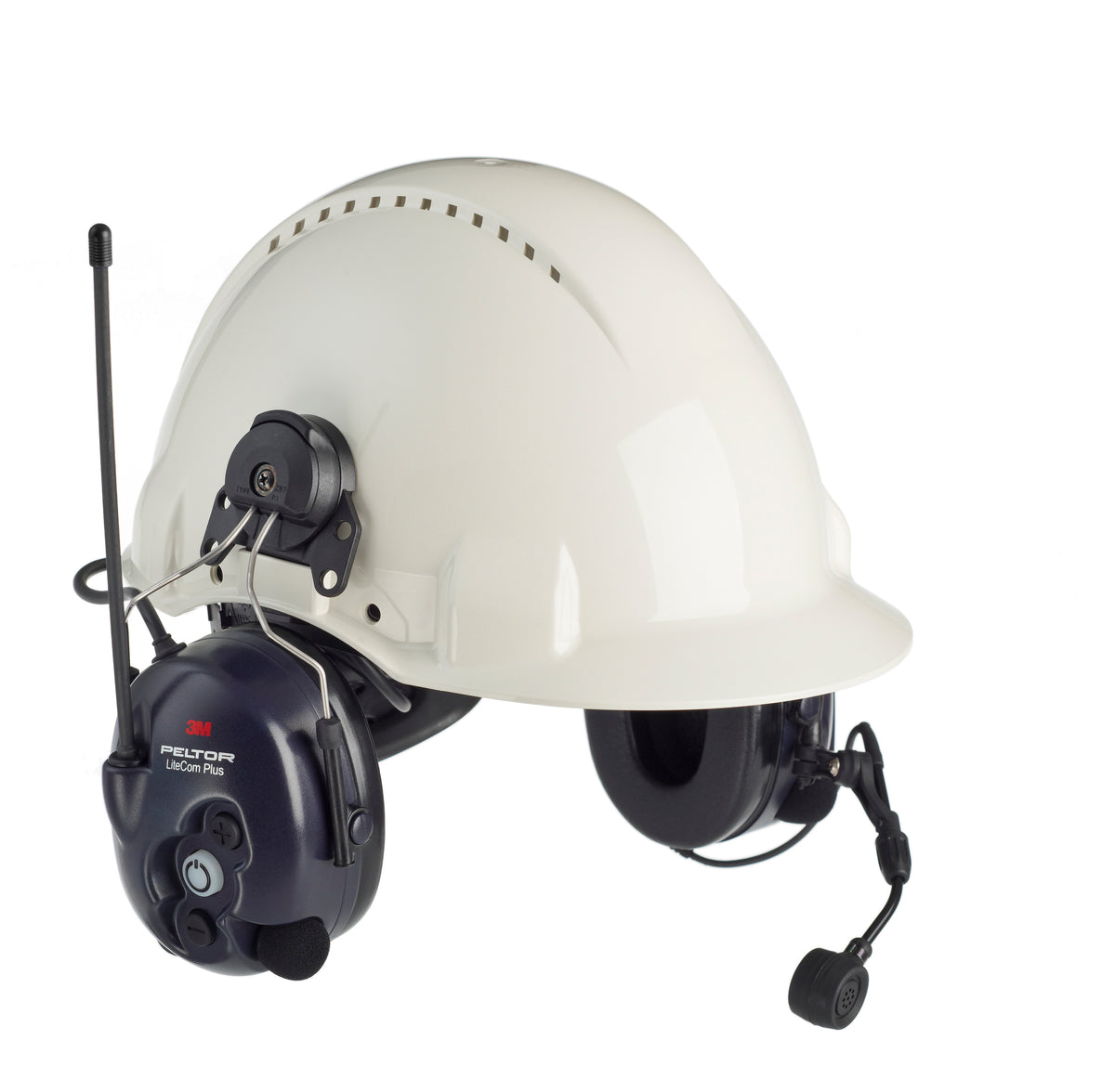 3M™ PELTOR™ LiteCom FRS Headset MT53H7P3E4602-NA, Hard Hat Attached, 10 ea/Case