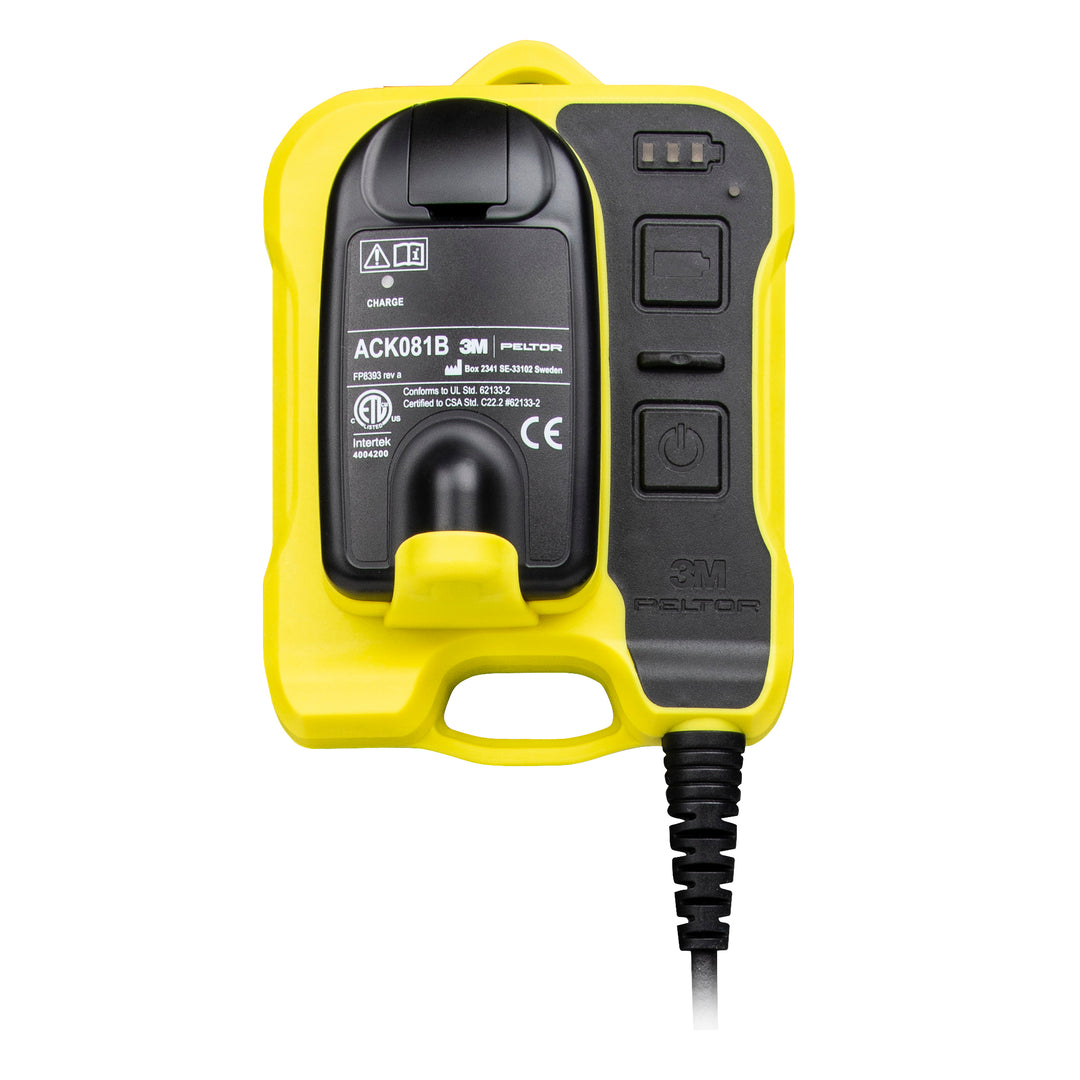 3M™ PELTOR™ WS™ Adapter G3 FL61007-WS7, Ground Mechanic, Yellow, Battery , 10 ea/Case