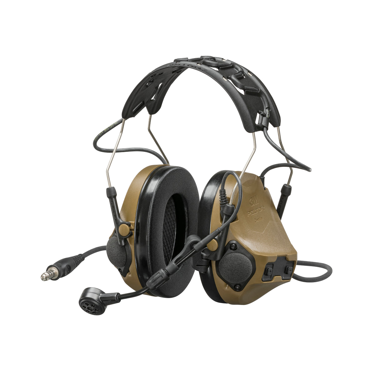 3M™ PELTOR™ ComTac™ VIII Single Comm Headset MT14H418A-47 CY, Nexus™ 4-Con, Coyote Brown