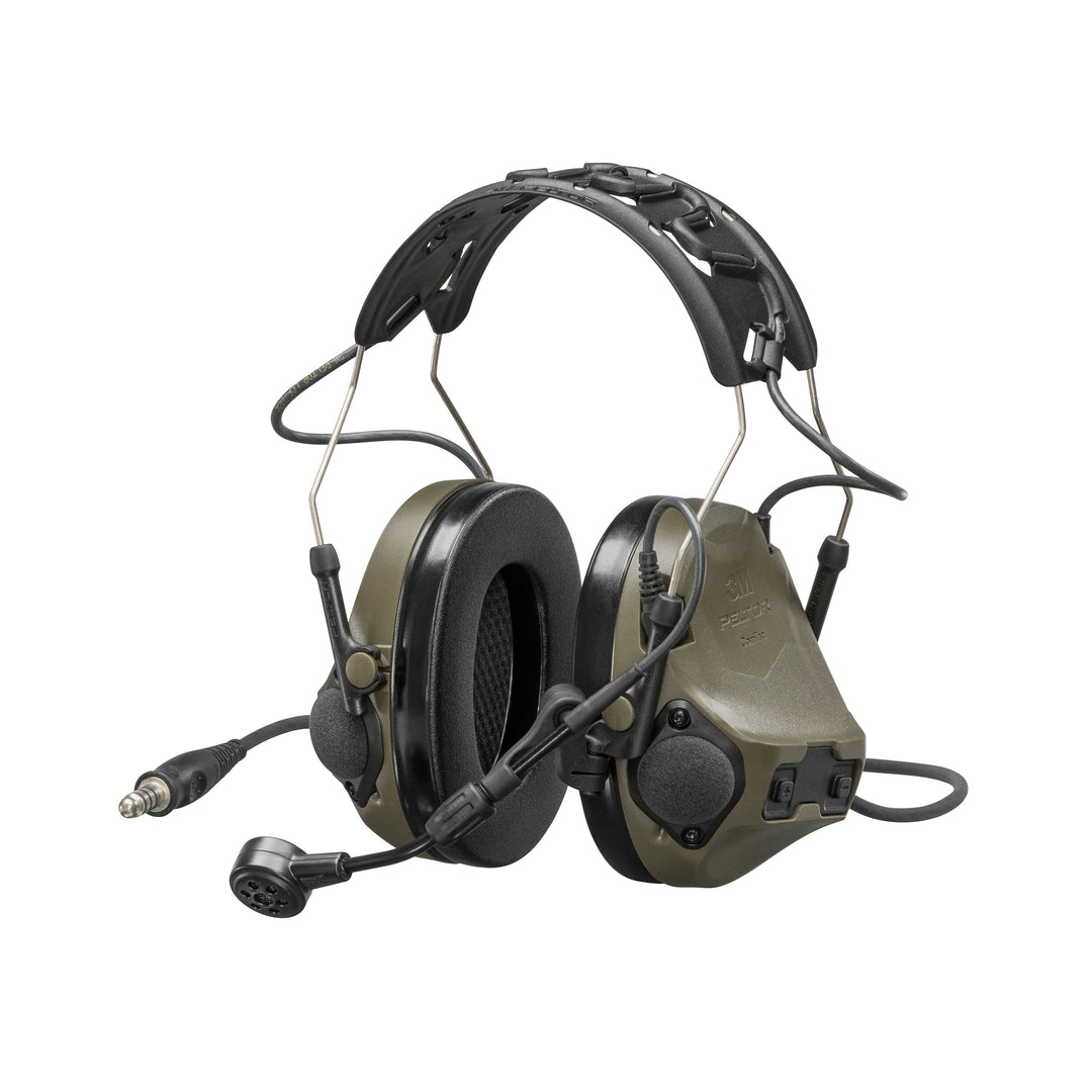 3M™ PELTOR™ ComTac™ VIII Single Comm Headset MT14H418A-47 GN, Nexus™ 4-Con, O.D. Green