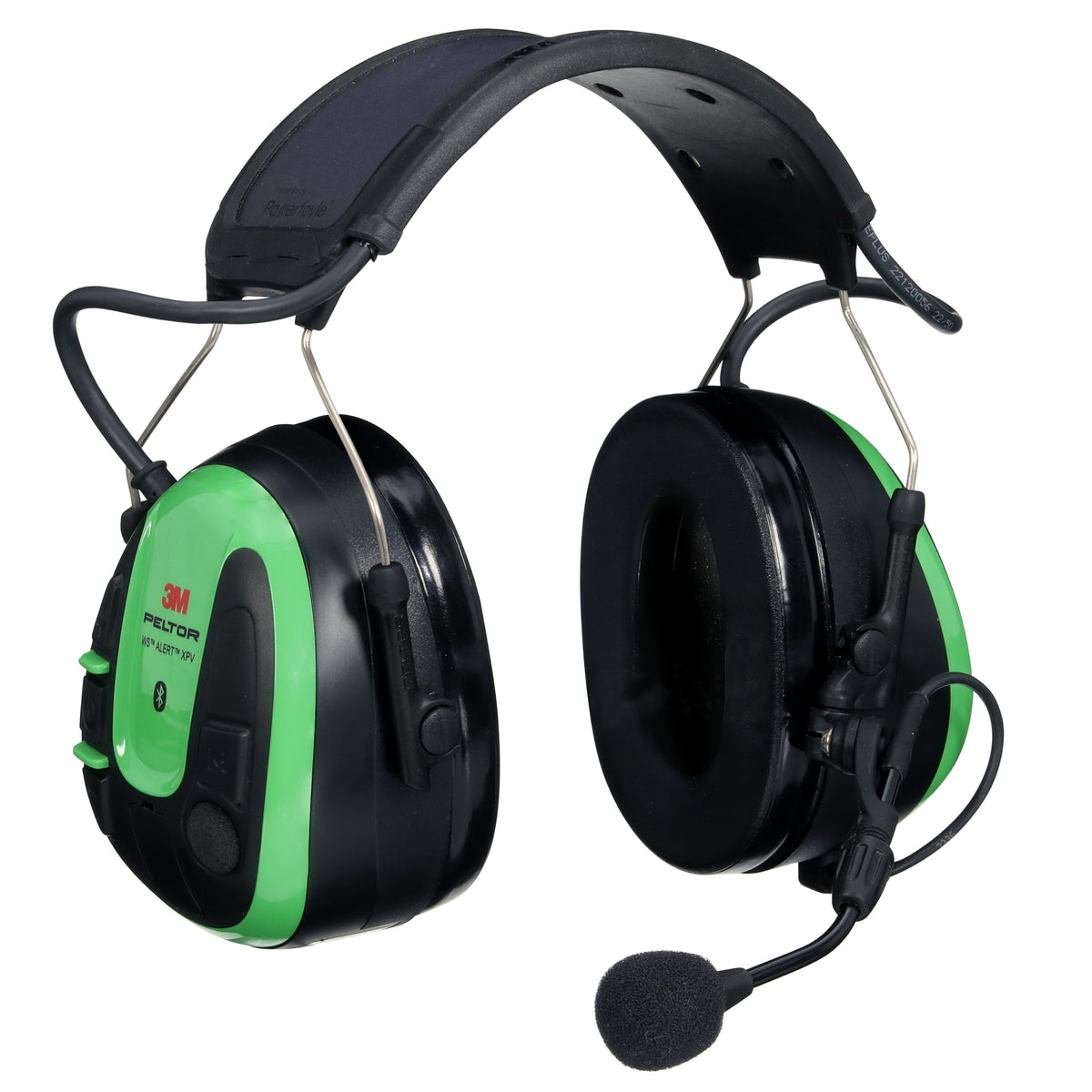 3M™ PELTOR™ WS™ ALERT™ XPV Headset MRX21A1WS7, App, Green, Headband, Solar Powered, MultiPoint Bluetooth, 10 ea/Case