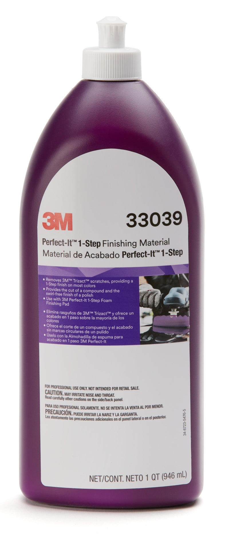 3M 33039 - 3M Perfect-It 1-Step Finishing Material 1 qt (32 fl oz) 6/Case 3M 7100210662 7100210662