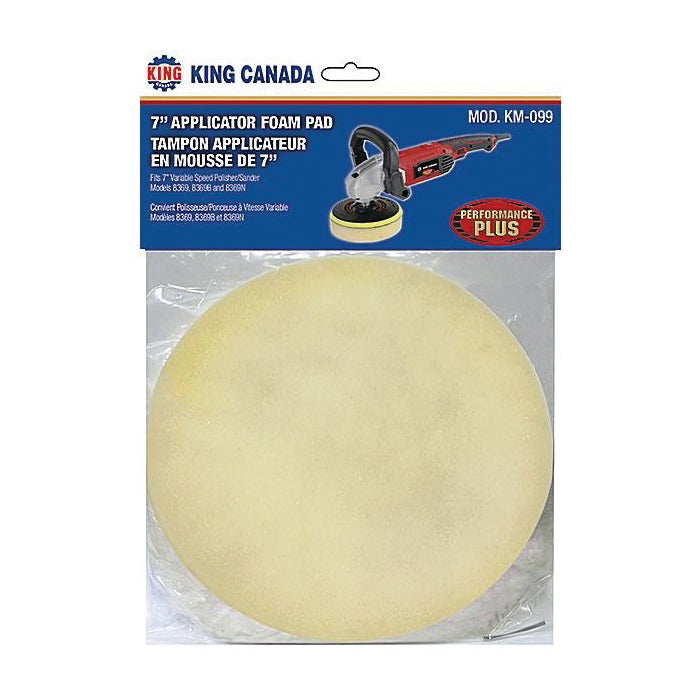 King Canada KM-099 - Buffs Applicator Foam Pad 7 Inch
