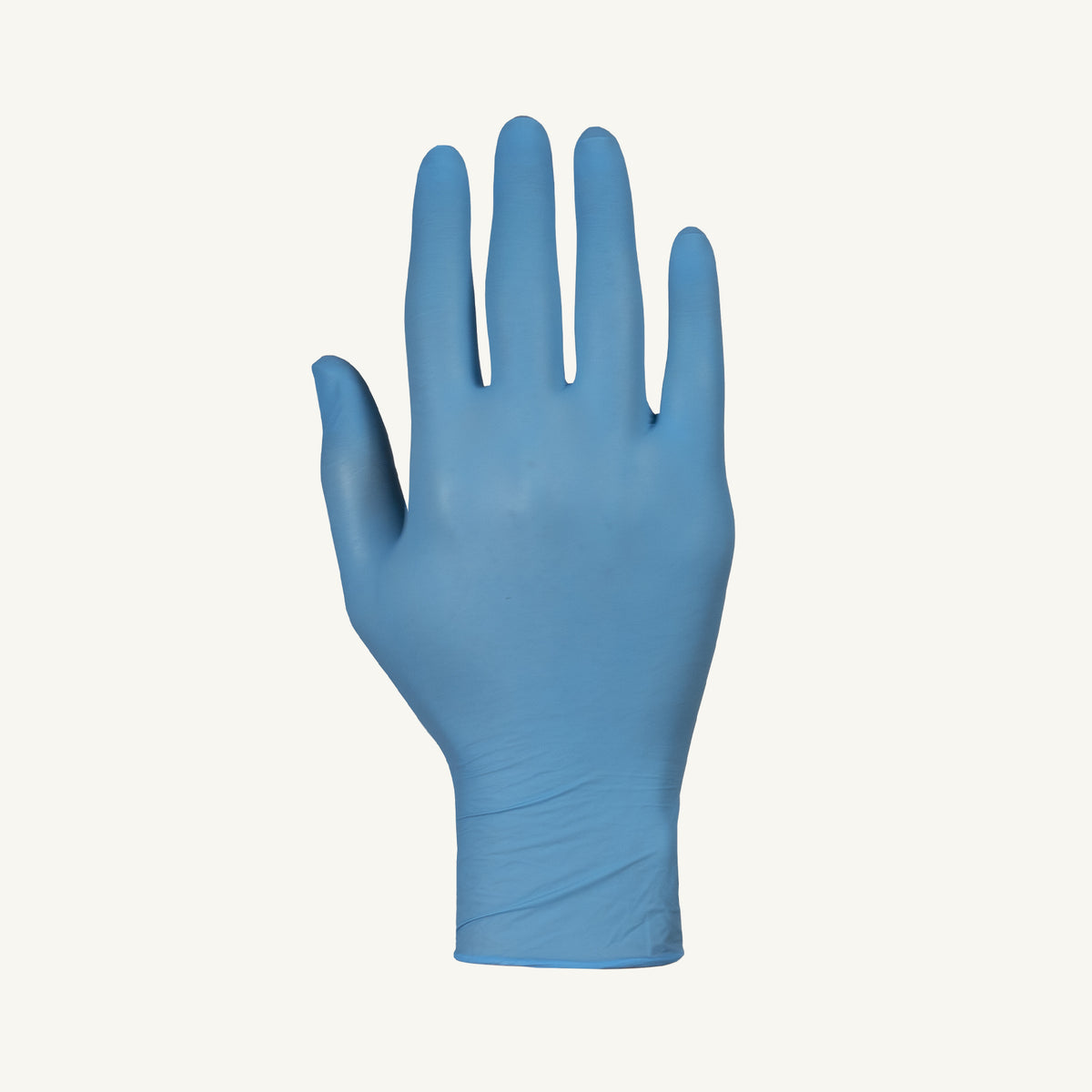 Blue nitrile industrial gloves from Superior Glove, powder-free Keepkleen RDCNPF/XL, 4mil thick, 100 gloves per box.