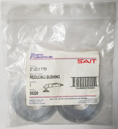 Sait 95220 - 2 Inch OD 1 Inch ID Reducing Bushing Sait 95220 — manufacturer package contents