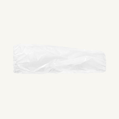 Superior Glove SLPD16E - Sleeve White Poly Disposable 16" Elastic Ends CFIA Approved 100 Sleeves/Package Superior SLPD16E - eGrimesDirect