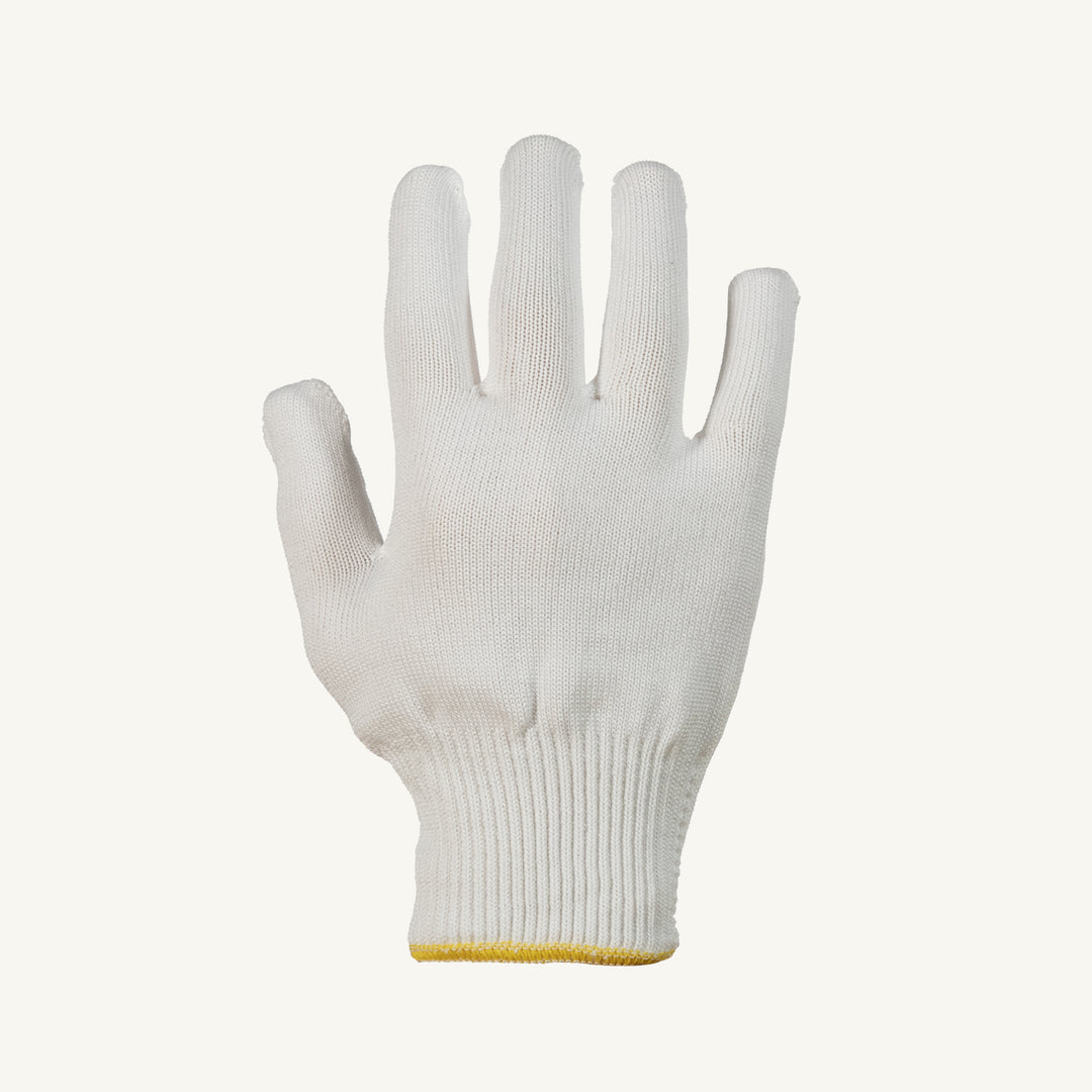Superior Glove Sure Knit string knit 13ga textured nylon gloves, showing the top view of the STN336K-9 model.