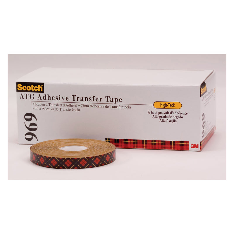 3M Scotch PN6493 - ATG Adhesive Transfer Tape 96 Clear 5 mil 1/2 in x 18 Yards 7000123364