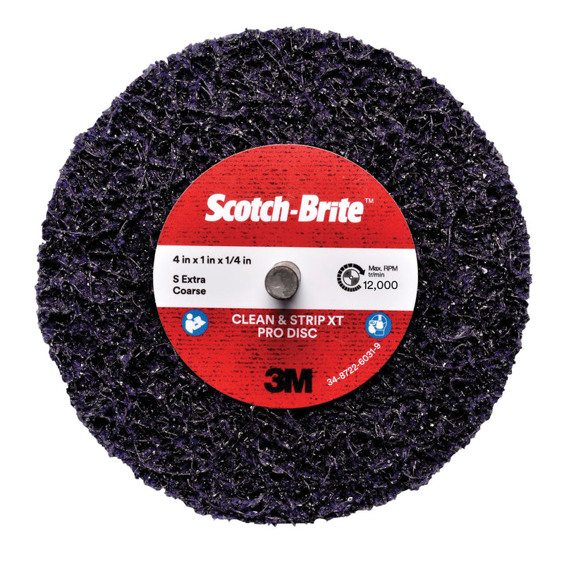 3M Scotch-Brite SB21569 - Scotch-Brite 4INxExtra-Coarse Silicon Carbide Clean and Strip XT Pro Disc 3M 7100173798 7100173798 - eGrimesDirect