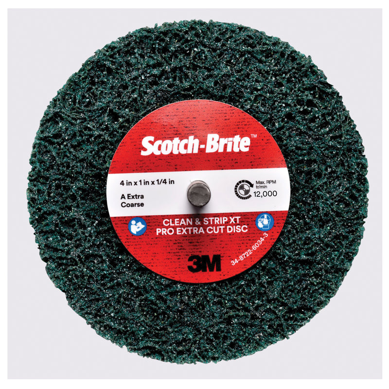 3M Scotch-Brite SB21631 - Scotch-Brite 4INxExtra-Coarse Aluminum Oxide Clean and Strip XT Pro Extra Cut Disc 3M 7100173921 7100173921 - eGrimesDirect