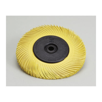 3M Scotch-Brite SB33129 - Radial Bristle Brush T-C with Flange 7-5/8 Inch x 1 Inch x 1-1/4 Inch (80 Grit) 7100138337 - eGrimesDirect