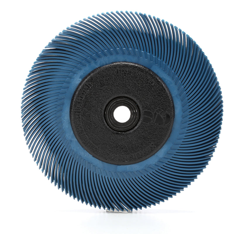 3M Scotch-Brite SB33214 - Radial Bristle Brush RB-ZB 6 Inch x 7/16 Inch x 1 Inch With Adapter (100 Grit) 7000021284 - eGrimesDirect