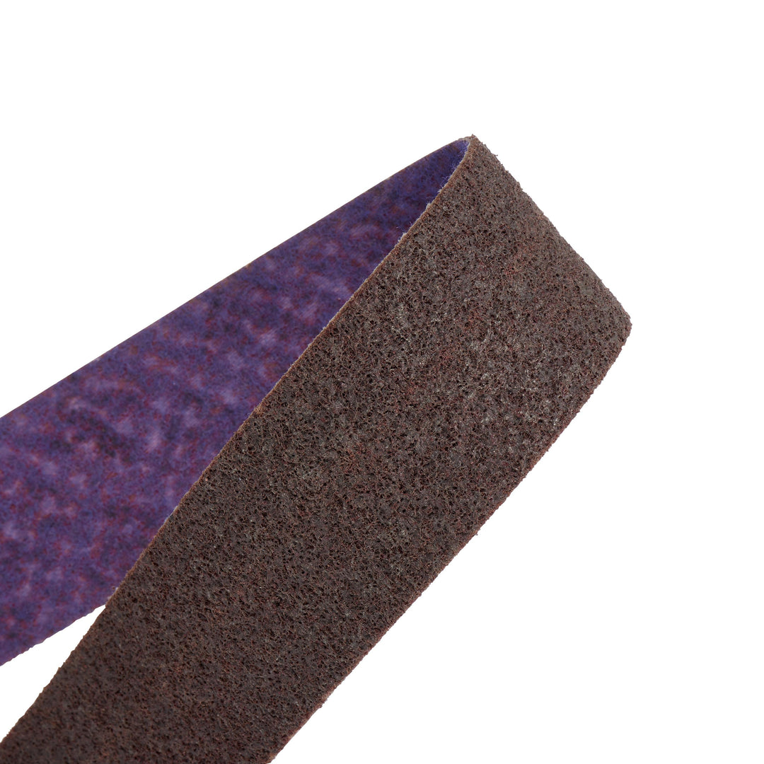 3M Scotch-Brite medium abrasive pad, 1/2 x 12 inches, durable cleaning and surface preparation tool.