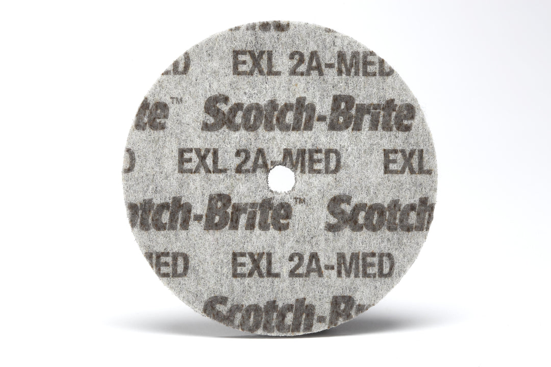 3M Scotch-Brite SM41379 Exl Unitized Wheel for cleaning and polishing metal surfaces, shown in the image.