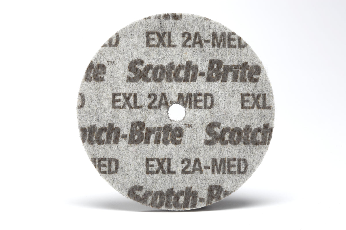 3M Scotch-Brite SM41379 Exl Unitized Wheel for cleaning and polishing metal surfaces, shown in the image.