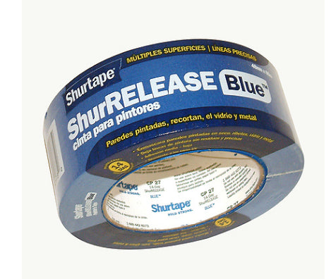 Shurtape ShurRelease CP27 48MM - Multi-Surface Blue Painters Tape CP27 UV resistant (48mm x 55M)