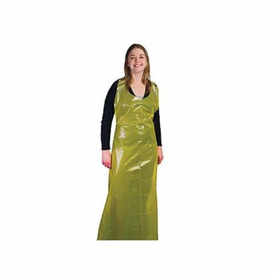 Superior Glove A4YPD6137 - Apron Yellow Poly Disposable 4mil Thick 61 X 37 Cfia 25 Pcs Per Bag. Superior A4YPD6137 - eGrimesDirect