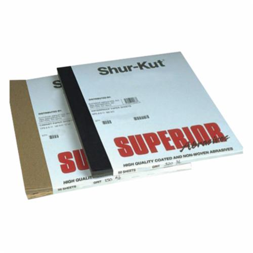 SHUR-KUT WPS 9 X 11 120 SC - 9 Inch x 11 Inch Silicon Carbide Paper Sheet 120 Grit - eGrimesDirect