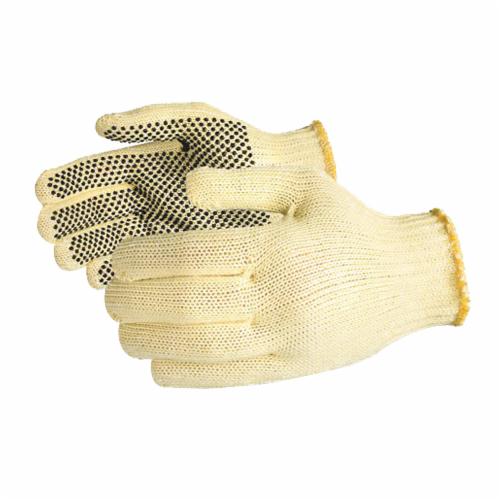 Superior Glove Sure knit SKMD/XS  -  Sure-Grip String Kevlar Gloves with PVC Dot Palms in Medium Weight (X-Small)