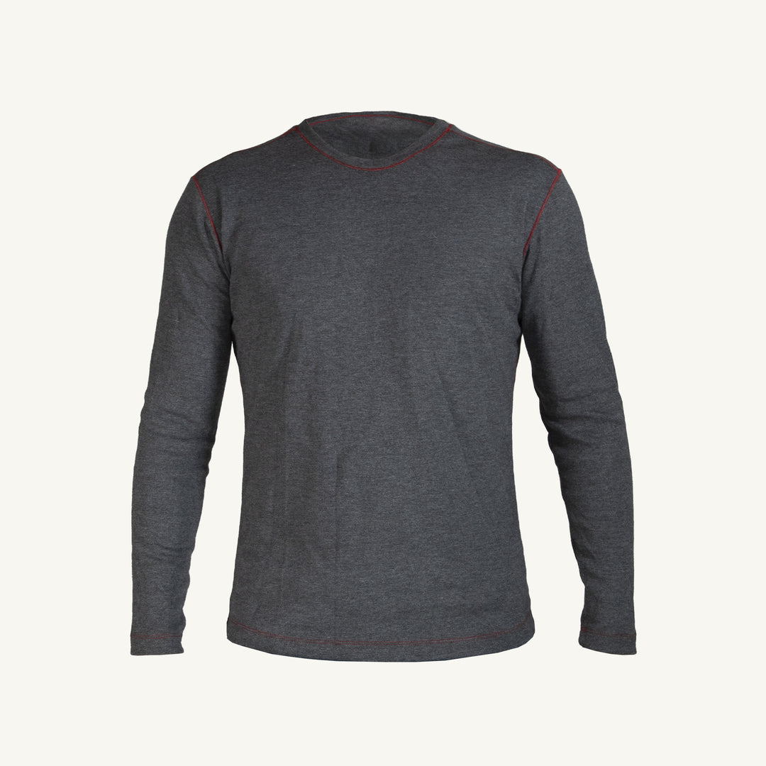 Superior Glove TSKVFR/S long sleeve arc flash T-shirt in blended Kermel viscose, 6.1 cal/cm² protection, 250gsm fabric