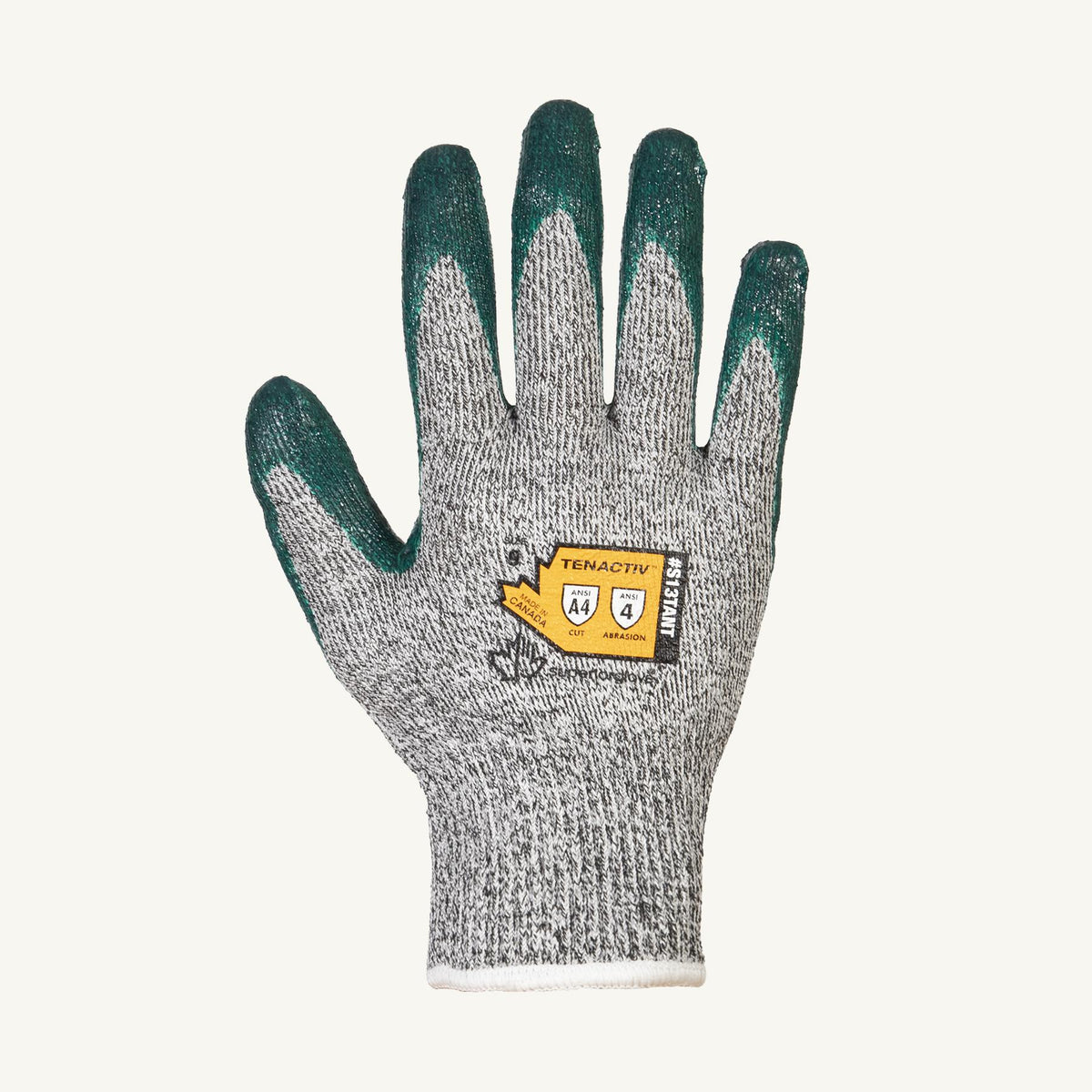 Superior Glove TenActiv S13TANT-10 13-gauge high-performance cut-resistant gloves with Zedcoat nitrile-coated palms size 10