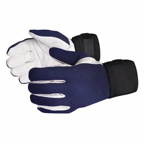 Superior Glove Vibrastop vibration dampening gloves in goat-skin leather with wrist support, size 2X-Large, reusable work gloves.