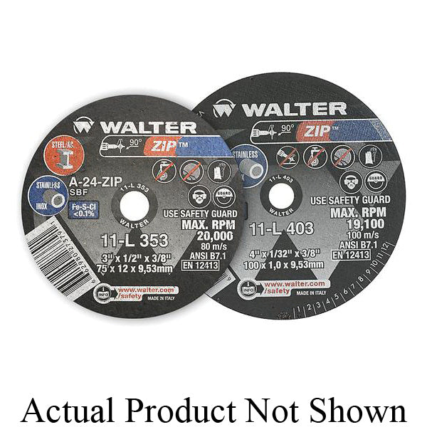 Walter 11L405 - 4X1/32X5/8 ZIP CUT-OFF WHEELS - eGrimesDirect