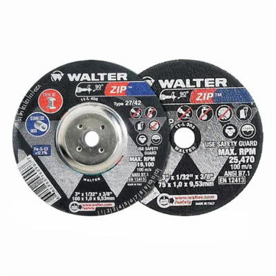 Walter 11L403 - 4X1/32X3/8 ZIP CUT-OFF WHEELS - eGrimesDirect