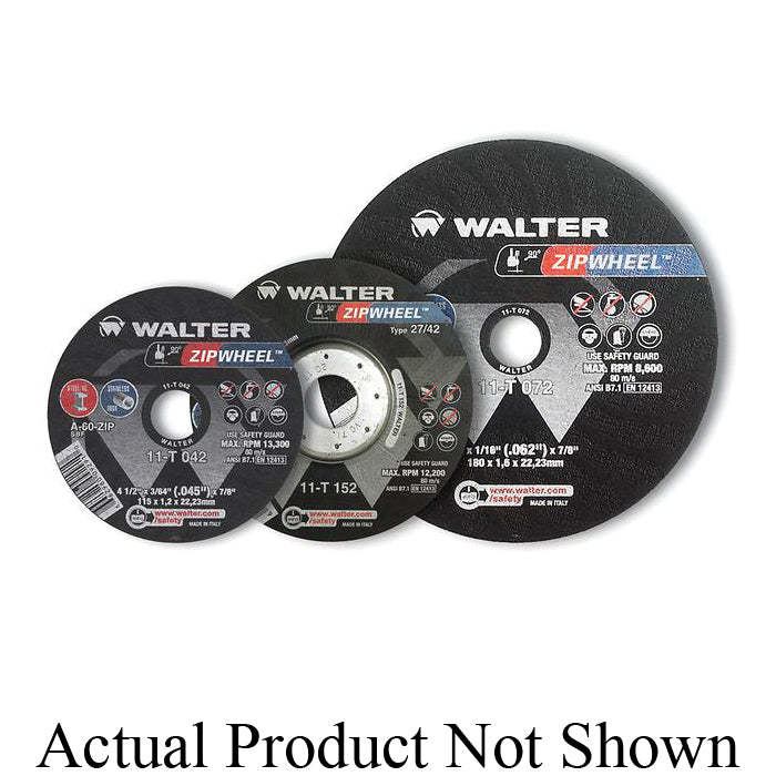 Walter 11-T 072 - Cut-Off Wheels A30Zip 30 7X1/16X7/8 - eGrimesDirect