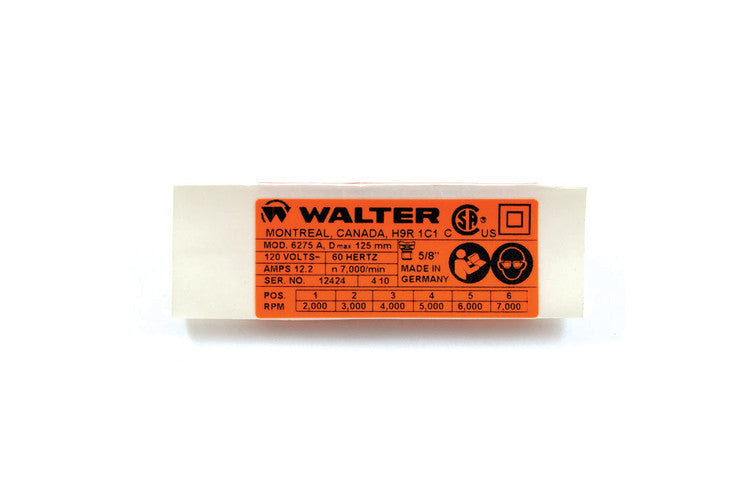 Walter 48L676 - Rating Plate 120V