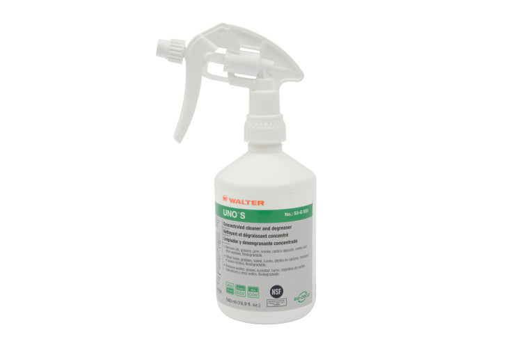 Walter UNO S labelled refillable trigger sprayer — bottle sold empty, 53L335