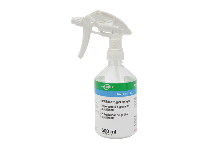 Walter 53L350 empty refillable trigger spray bottle, 500 mL