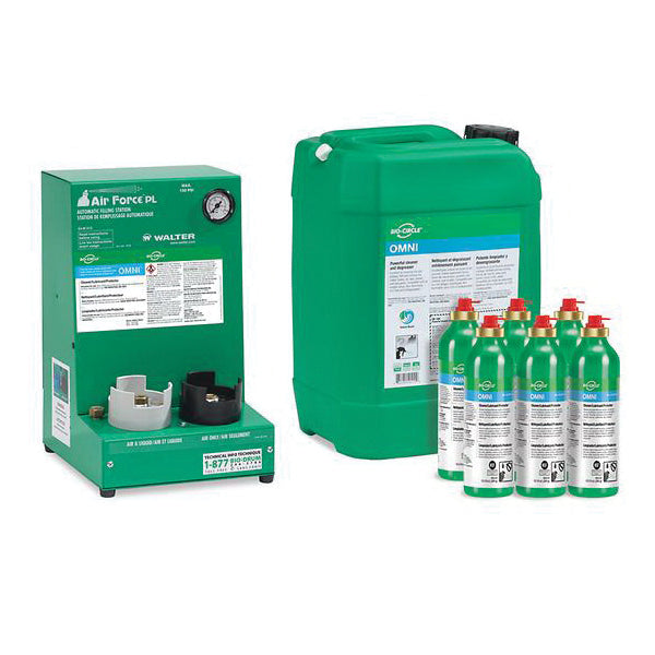 Walter 53M012 Airforce AF-PL station featuring compact design and digital controls, with a two-year warranty visible in the image.