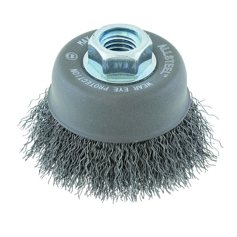 Walter 13W301 - Allsteel 3 Inch 5/8-11 Crimped Cup Brush