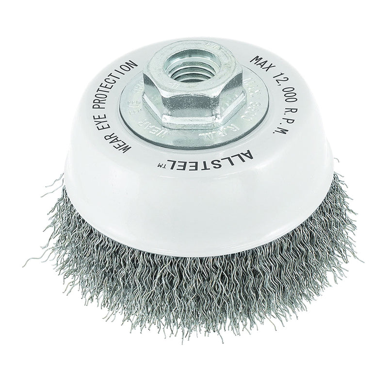 Walter 13W302 - Allsteel 3 Inch 5/8-11 St Crimped Cup Brush