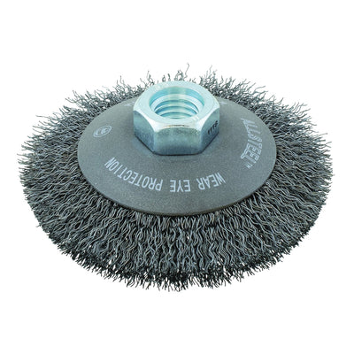 Walter 13W431 - Allsteel 4X5/8 Inch Crimped Saucer-Cup Brush - eGrimesDirect