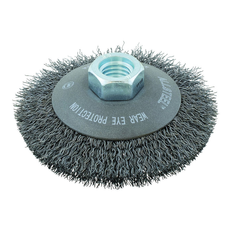 Walter 13W531 - Allsteel 5X5/8 Inch Crimped Saucer Brush - eGrimesDirect