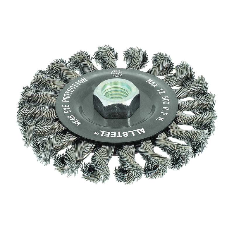 Walter 13W651 - Allsteel 6X3/8X5/8-11 Knot Whl Brush - eGrimesDirect