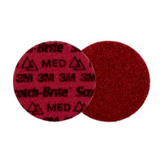 3M Scotch-Brite AB9254 - Scotch-Brite Precision Surface Conditioning Disc PN-DH Medium 4-1/2 in x NH (114.3 mm x NH) 50/Case 3M 7100263909 7100263909 - eGrimesDirect