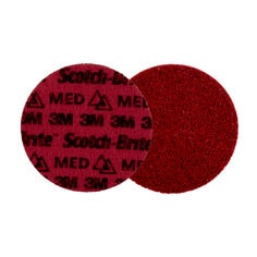 3M Scotch-Brite AB9244 - Scotch-Brite Precision Surface Conditioning Disc PN-DH Medium 5 in x NH (127 mm x NH) 50/Case 3M 7100263914 7100263914 - eGrimesDirect