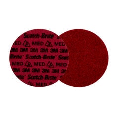 3M Scotch-Brite AB9234 - Scotch-Brite Precision Surface Conditioning Disc PN-DH Medium 7 in x NH (177.8 mm x NH) 25/Case 3M 7100263920 7100263920 - eGrimesDirect