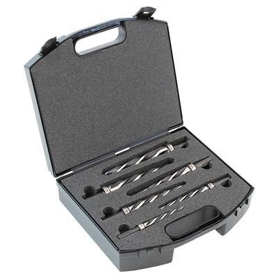 WALTER 01P990 reamer kit with six sizes from 3/8 inch to 1 inch, featuring precision metal reamers for accurate hole sizing.