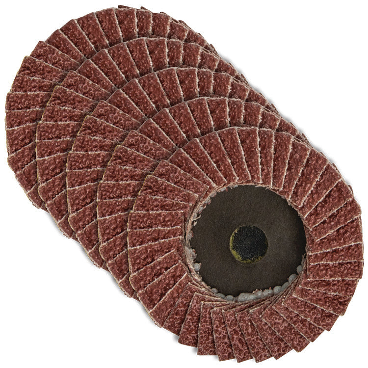 WALTER 04A262V - 2-1/2 Inch Flap Disc - Gr120-Pkg 5 - eGrimesDirect
