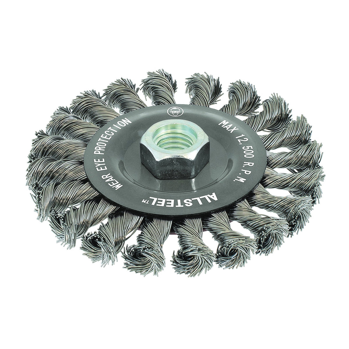 Walter 13W451 - Allsteel 4-1/2X1/4X5/8-11 Knot Whl Brush - eGrimesDirect