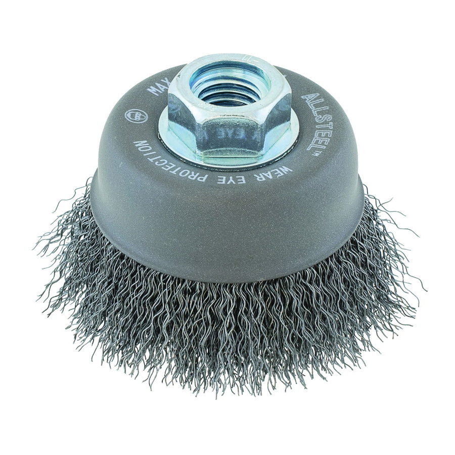 Walter 13W501 - Allsteel 5 Inch 5/8-11 Crimped Cup Brush - eGrimesDirect