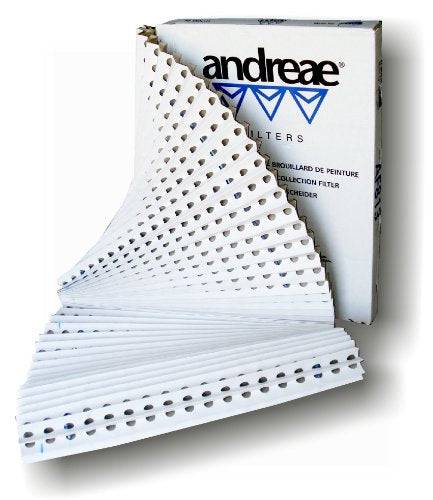 Andreae AF813 accordion-style filter, 36-inch by 30-foot, for HVAC systems, shown in a clean, folded state.