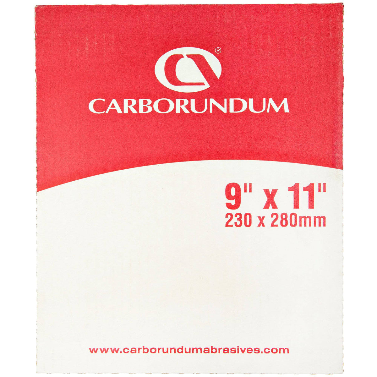 Carborundum Premier Red Dri-Lube sanding sheets with aluminum oxide, 9x11 inches, 400 grit, for smoothing and finishing surfaces.