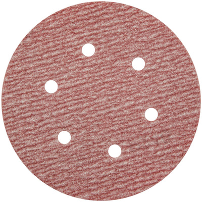 Carborundum Premier Red 20319 - 6 Inch X Vacuum - 6 Holes Premier Red Premier Red Aluminum Oxide 800 Grit Velcro Paper Disc 05539520319 - eGrimesDirect
