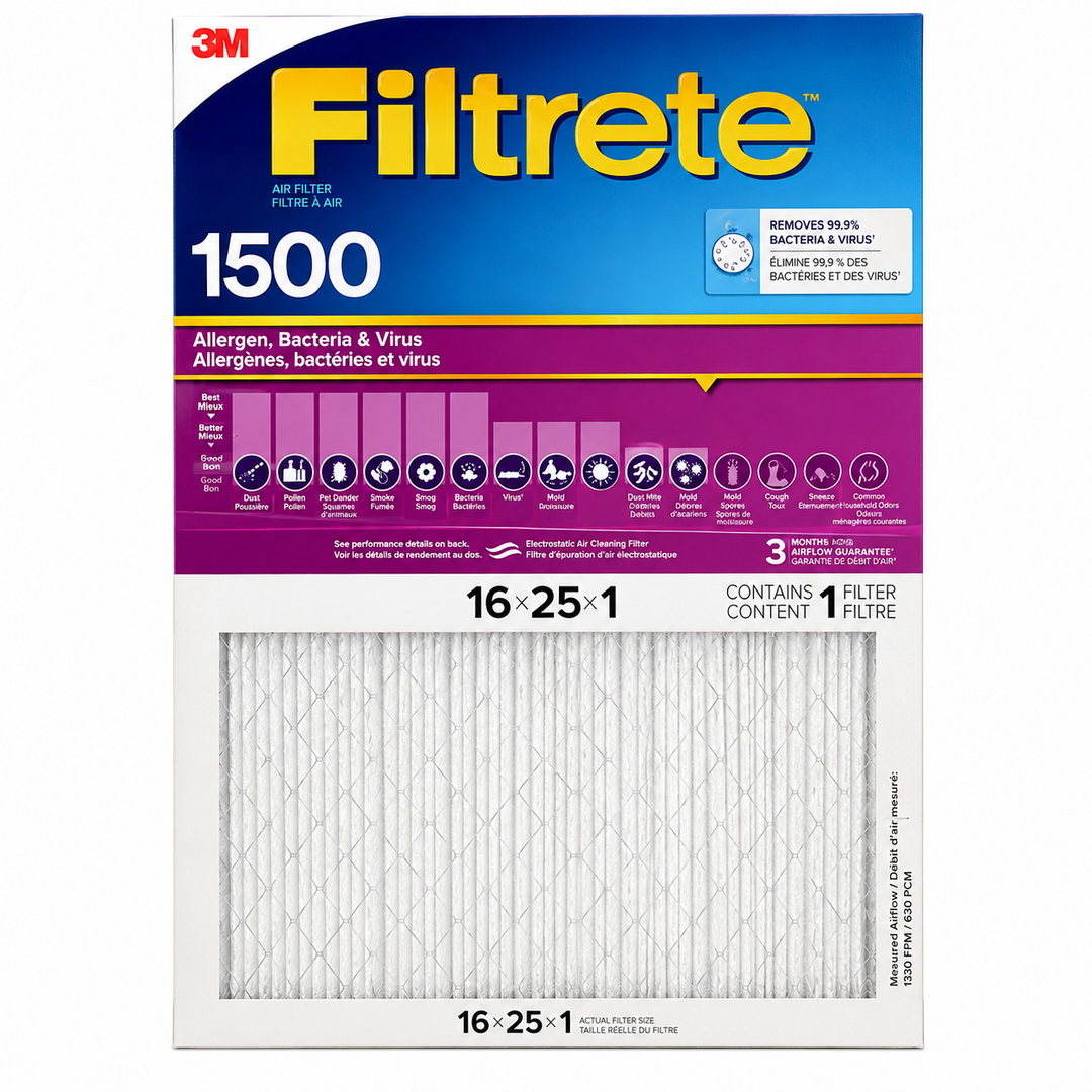 3M Filtrete 2001DC-6-C - Filtrete Healthy Living Ultra Allergen Filter Mpr 1500 16x25x1 7100017832