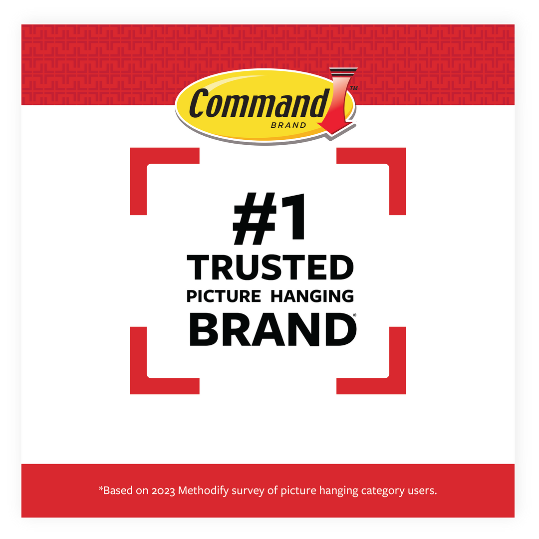 3M Command Small White Poster Strips, 256-pack, for damage-free hanging of posters and lightweight decor.